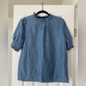 J. Crew Chambray Top